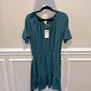 Michael Kors Short Sleeved Size Medium Green Dress